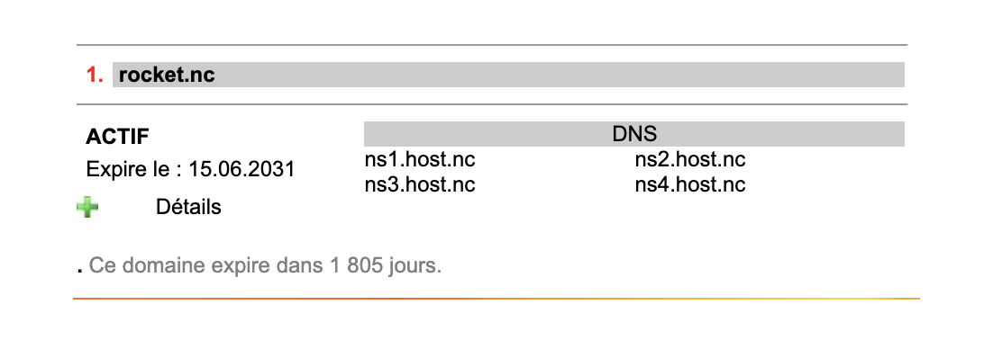 Liste des domaines dans domaine.nc avec le bouton Détails